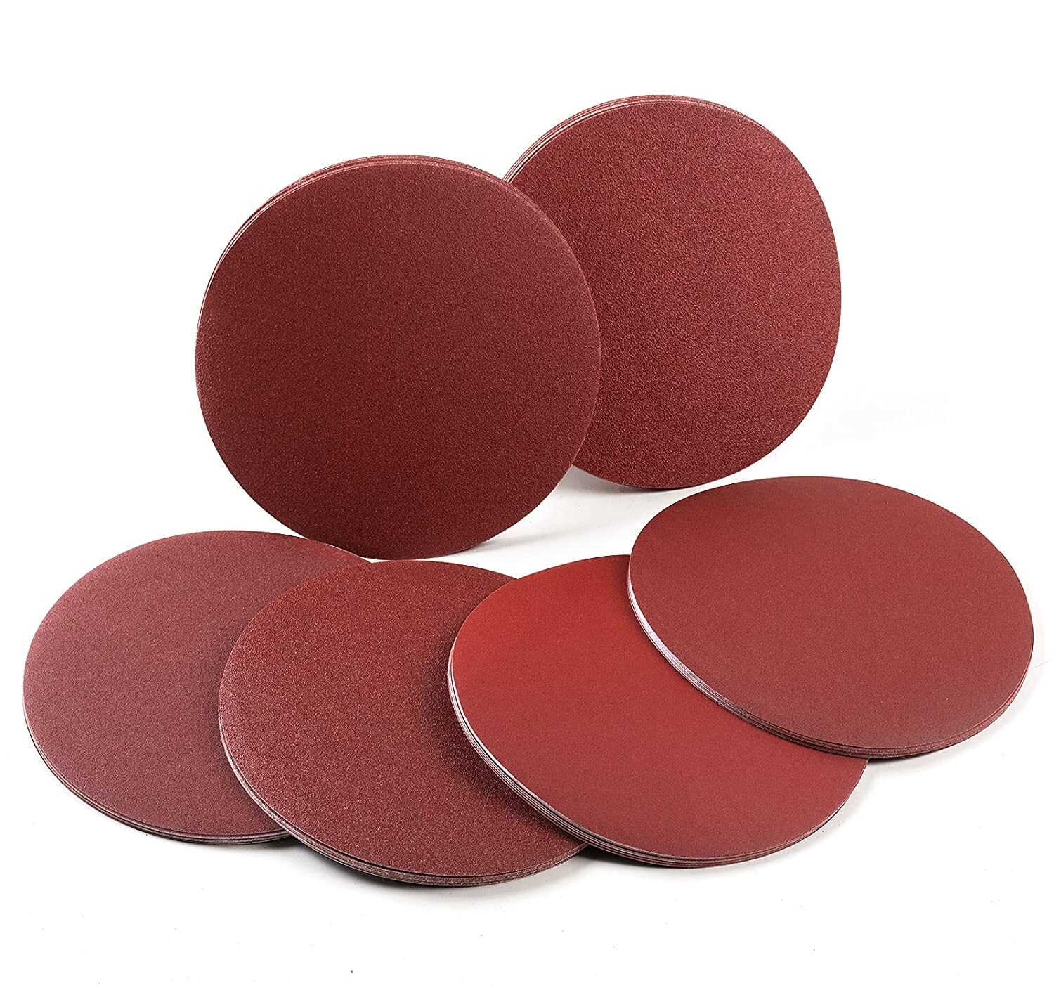 60x 8 inch Self Adhesive Sanding Discs 80 100 120 180 240 400 Grit PSA