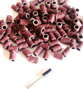 100 SANDING DISC SLEEVES 1/4" X 1/2" D-1922 80 GRIT DRUM W/ MANDRELOpens in a ne