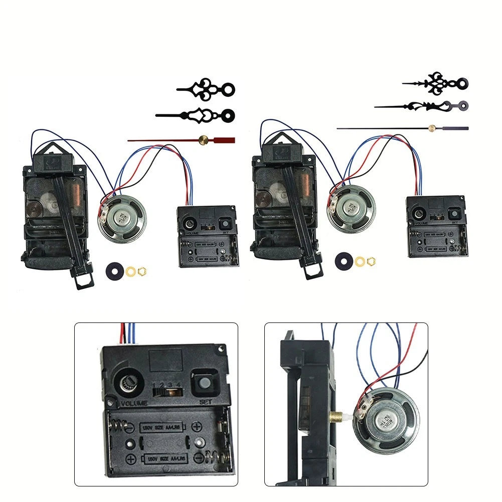 Quartz Pendulum Clock Movement With Chime Box Diy Accessory For Clock