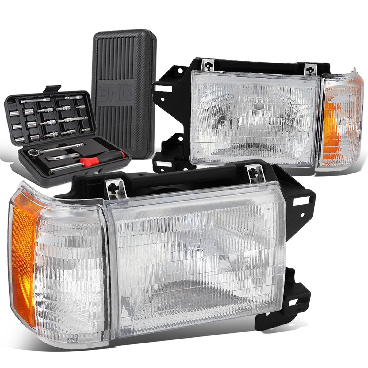 For 1987-1991 Ford F150 F250 F350 Chrome Housing | Built Supply Co