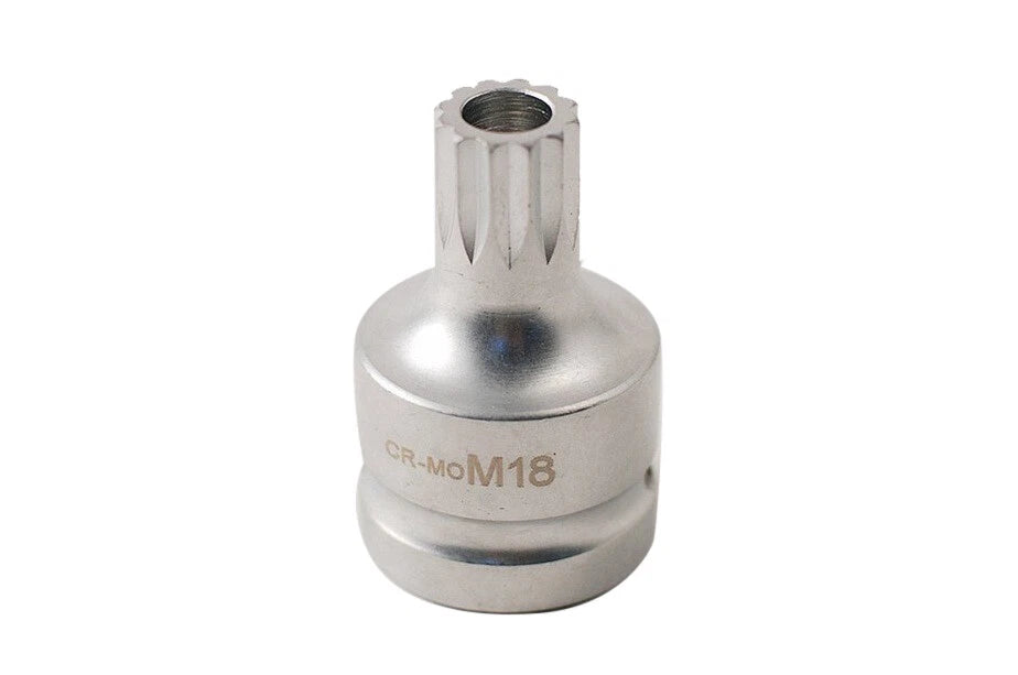 3/4" Dr. Cr-mo M18 Spline Socket Bit F Volkswagen Golf & Seat Leon