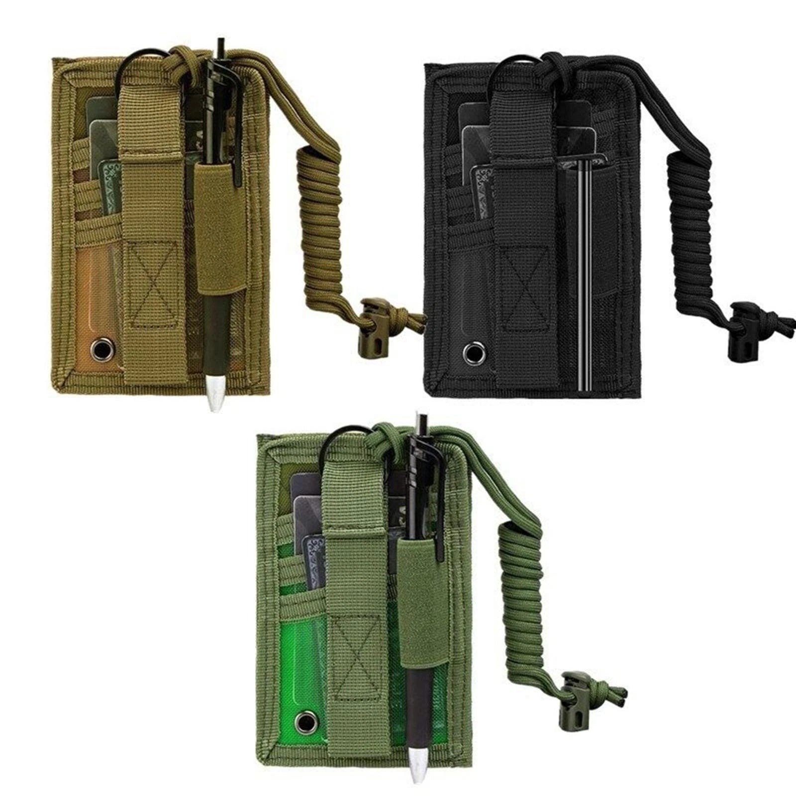 1000d Id Card Holder Organizer Hook & Loop Patch Badge Holder With