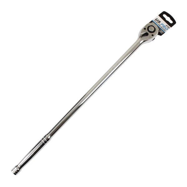 Us Pro Tools 1/2" Drive Extra Long 510mm 72t Quick Release Ratchet