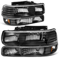For 1999-2002 Chevy Silverado Black Housing Amber | Built Supply Co