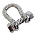 1/2" Bolt Pin Anchor Shackle 3,000 Lbs Wll, Mil Spec, Stainless Steel