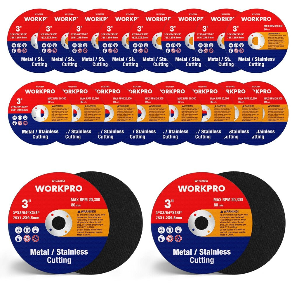 20PC Cut-Off Wheels 3 X 3/8inch Metal&Stainless Steel Cutting Wheel
