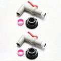 2-pack Ibc Tank Adapter Spigot, Durable Ball Valve S60x6 With 32mm