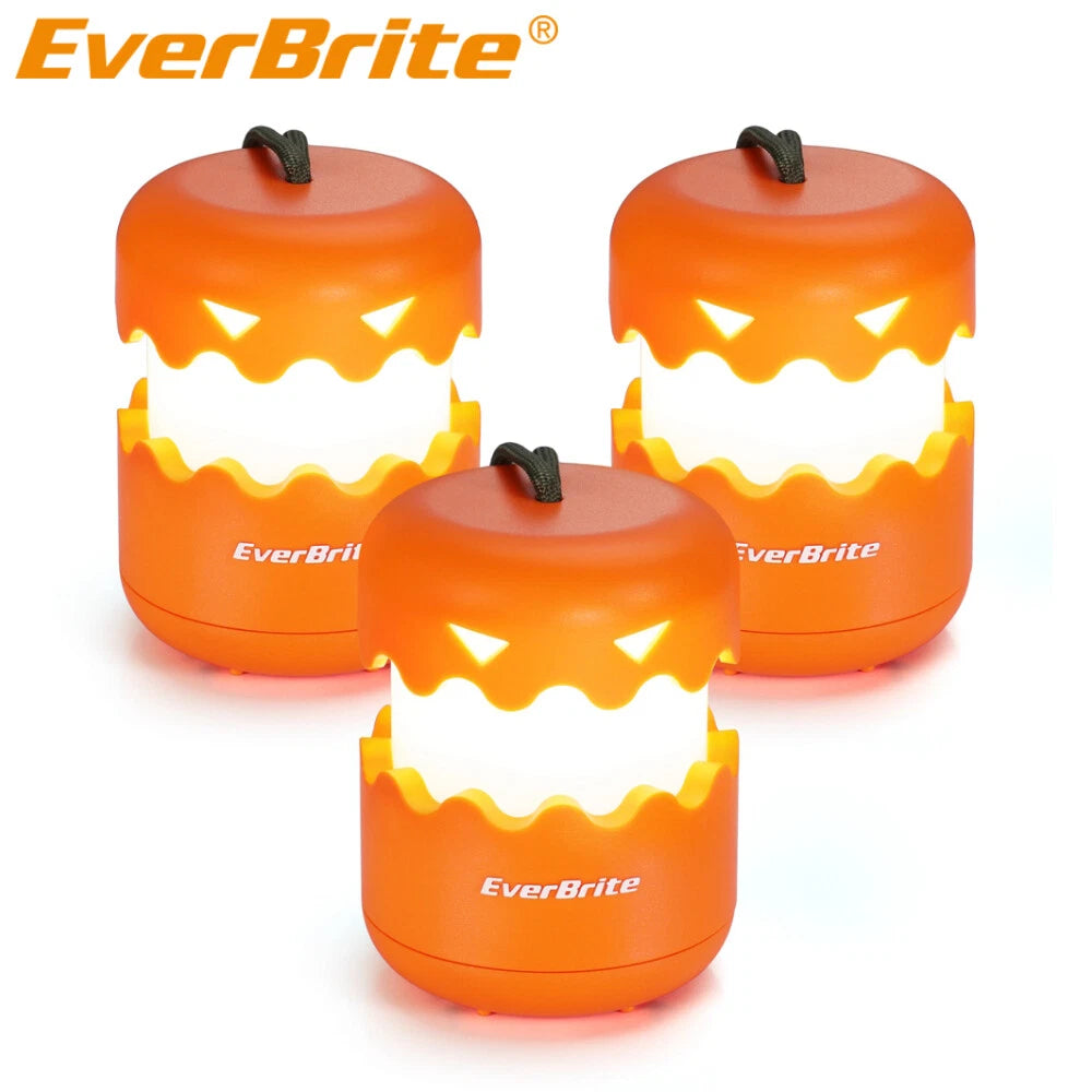Everbrite 3pack Halloween Pumpkin Lantern Collapsible Lantern