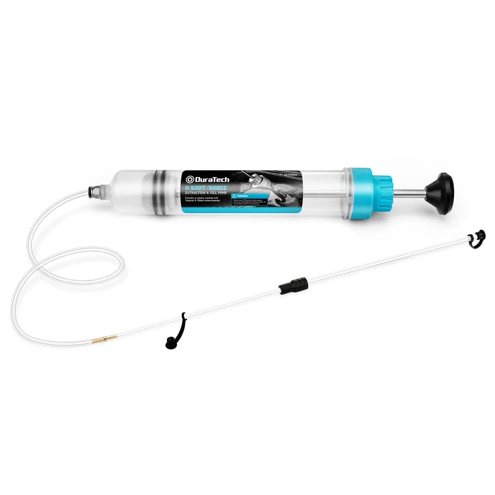 Duratech 500cc Fluid Extractor Oil Extractor Long Hose Brake Fluid