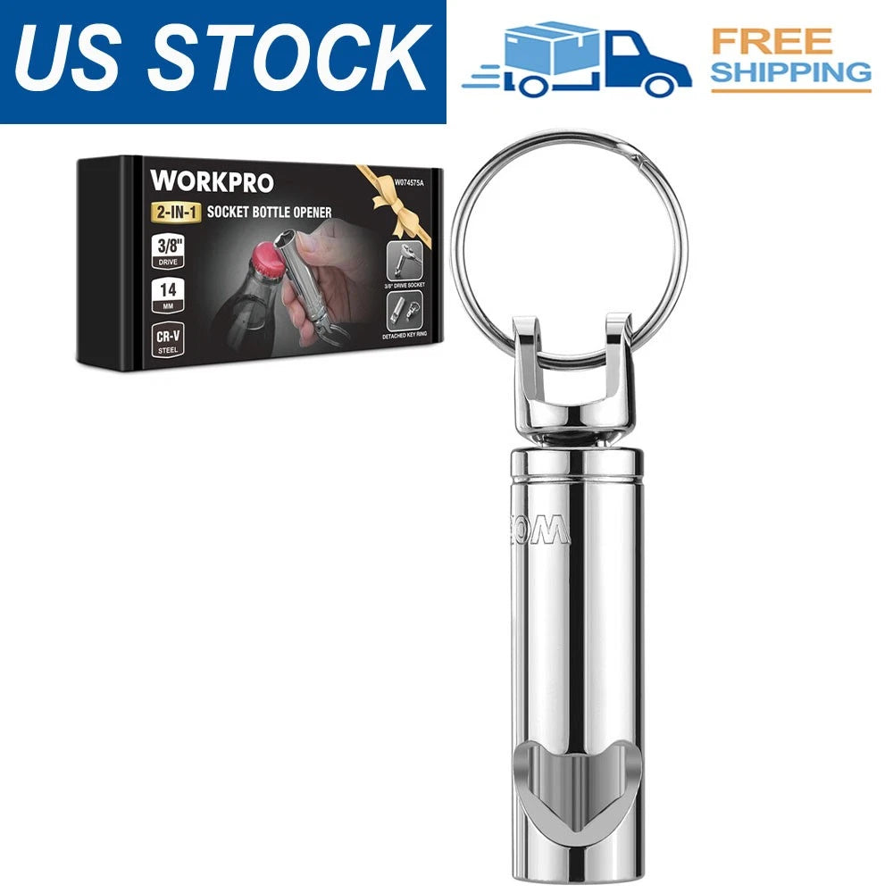 Workpro Socket Bottle Opener 3/8'' X 14 Mm 6-point Deep Square Drive