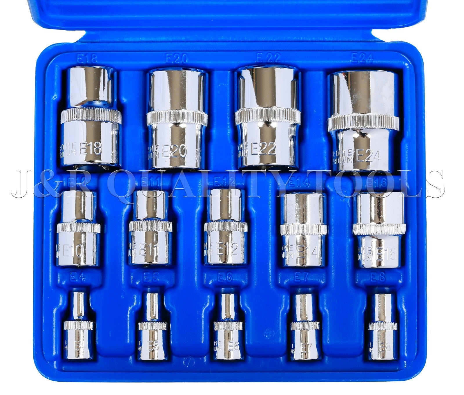 14pc Torx E-Socket Set with Case