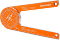 Jorgensen 7 Inch Protractor Angle Finder Laser-Etched Scales by Jorgensen
