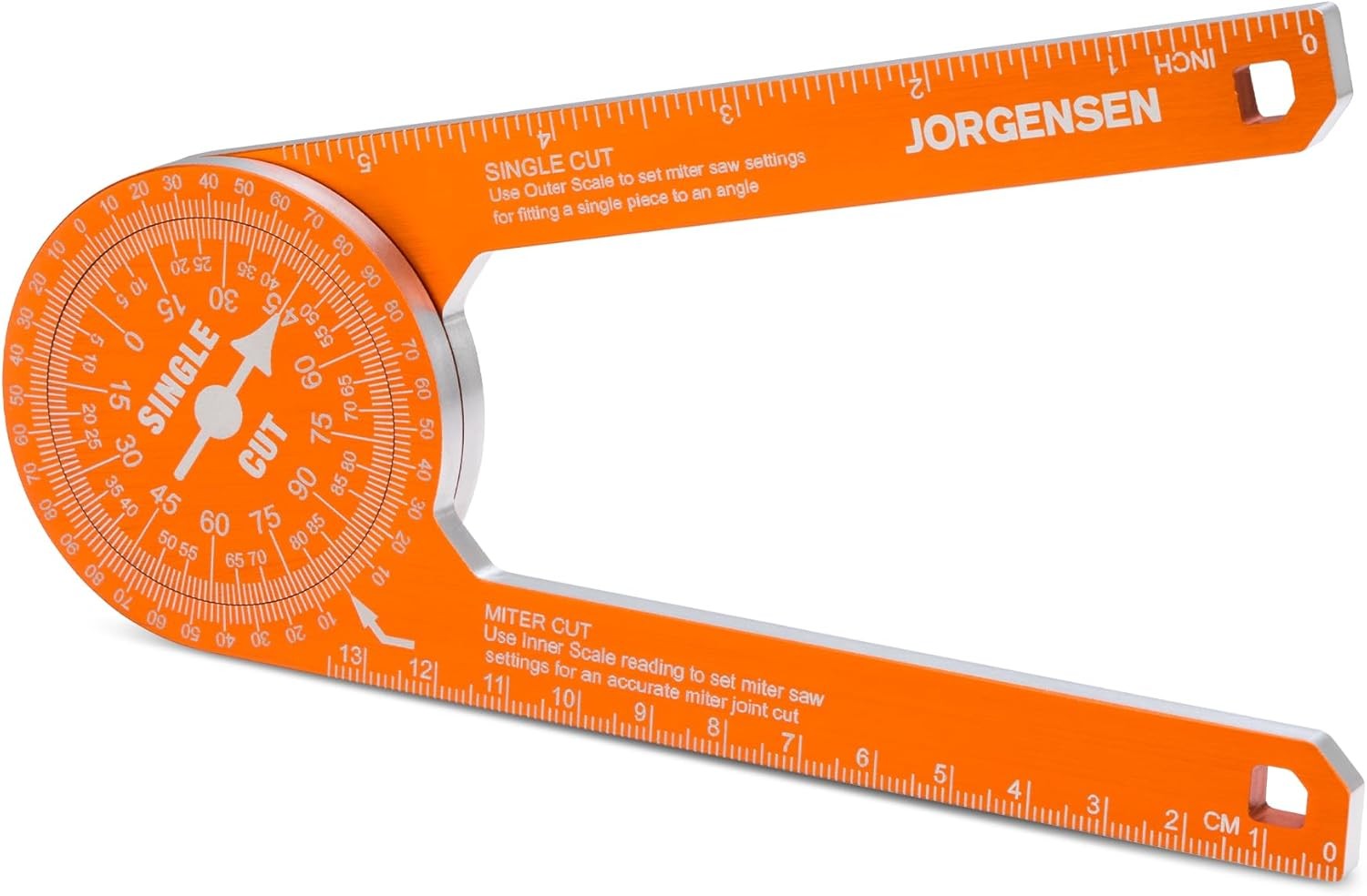 Jorgensen 7 Inch Protractor Angle Finder Laser-Etched Scales by Jorgensen