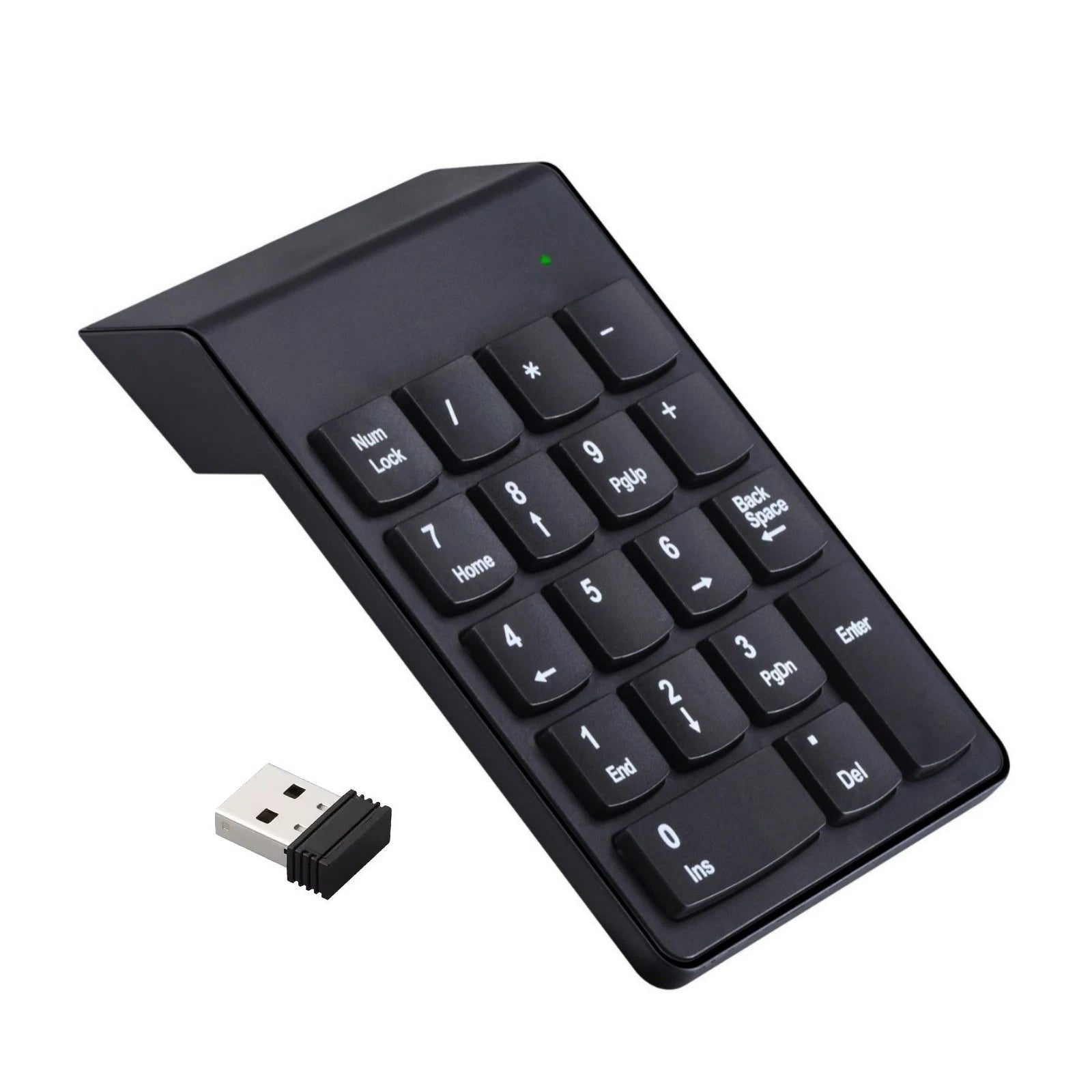 18-key Wireless Number Keyboard W/2.4g Usb Receiver 33ft Range