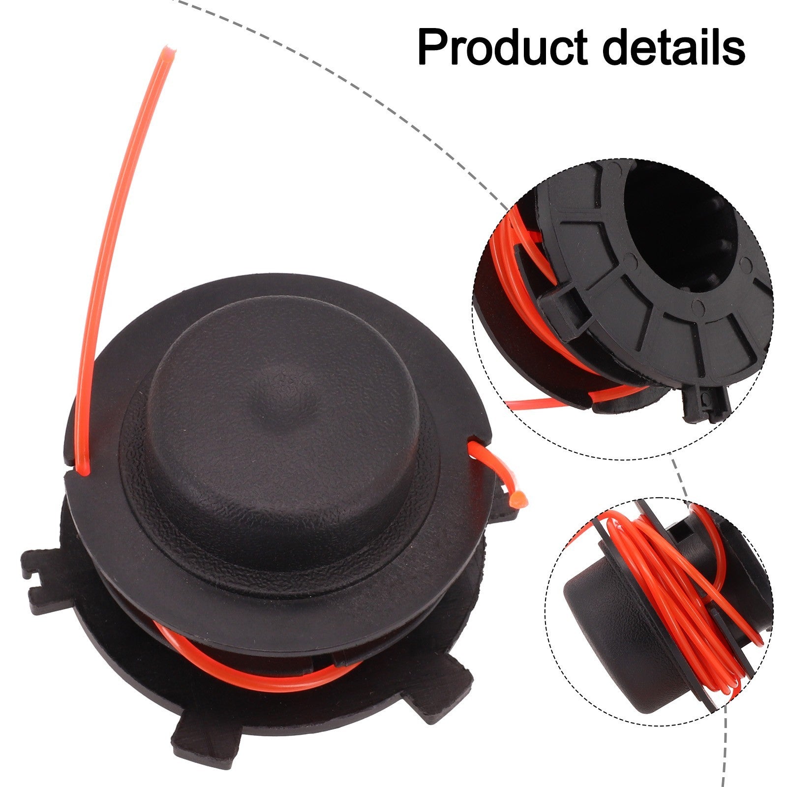 New ListingBrand New Garden Line Spool Trimmer Spare Parts Nylon+plastic Red+bla