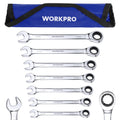 8mm-17mm Ratcheting Combination Wrench Set