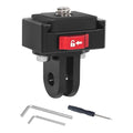 Aluminium Mini Dual Slot Quick Release Mount Action Camera 1/4 Turn