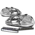 Chrome Housing Head+clear Corner+smoked Led Fog | Built Supply Co