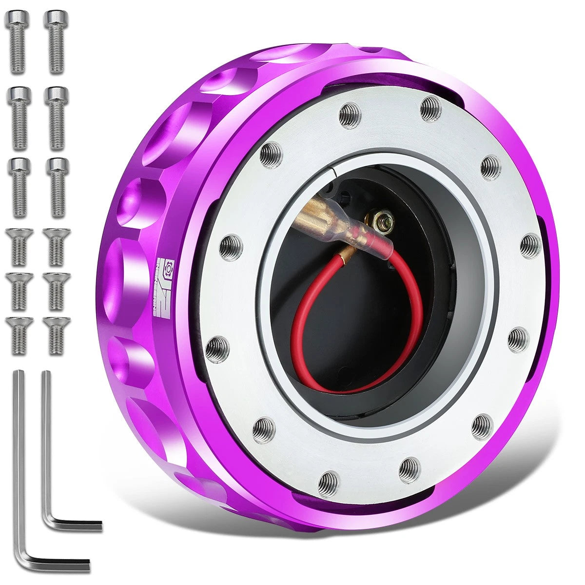 Purple Steering Wheel Twist Lock Quick Release Hub Adapter Kits-j2