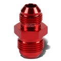 Red Aluminum Oil/Fuel 8an Male To 10-An Flare Reducer Union Fitting