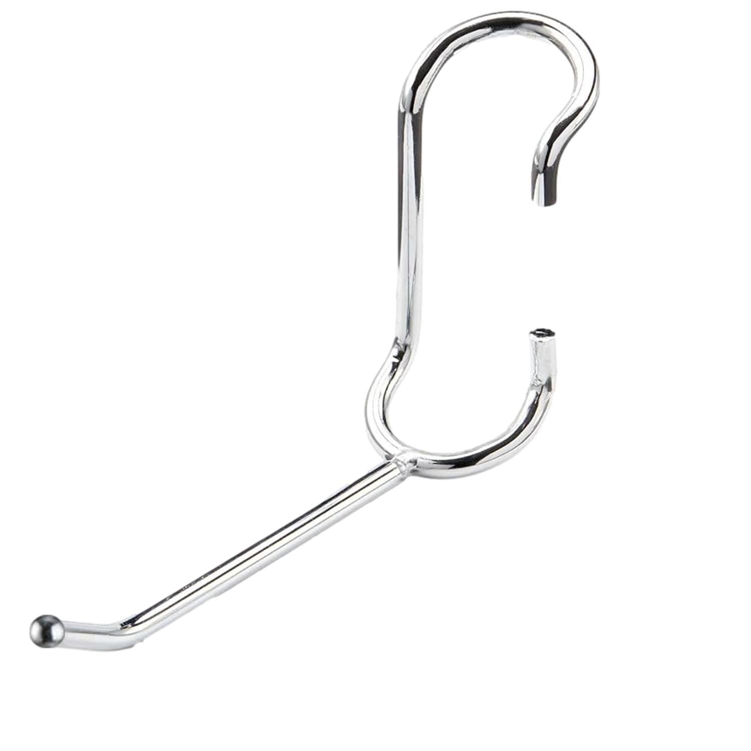 PoleHooks Chrome Wire Shelving Hooks All Purpose 4" (5 Pack)