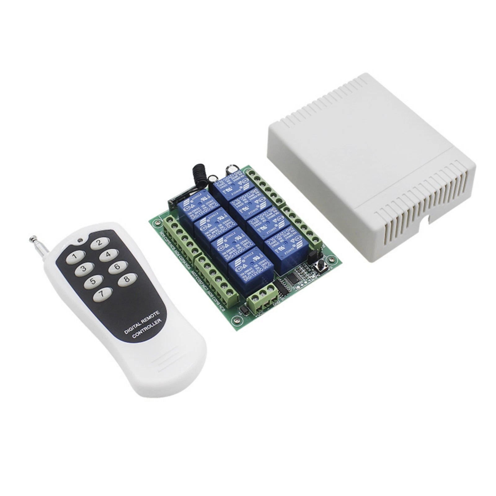 1 Set Dc 12V Relay 433mhz 8ch Wireless Rf Remote Control Switch