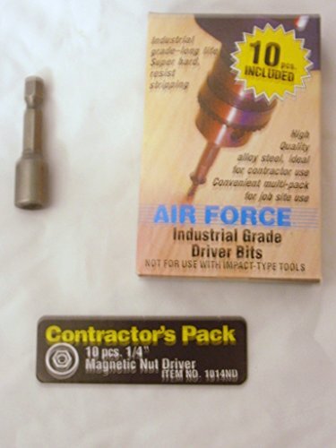Air Force 10-Piece Magnetic Nut Driver Bits by Air Force