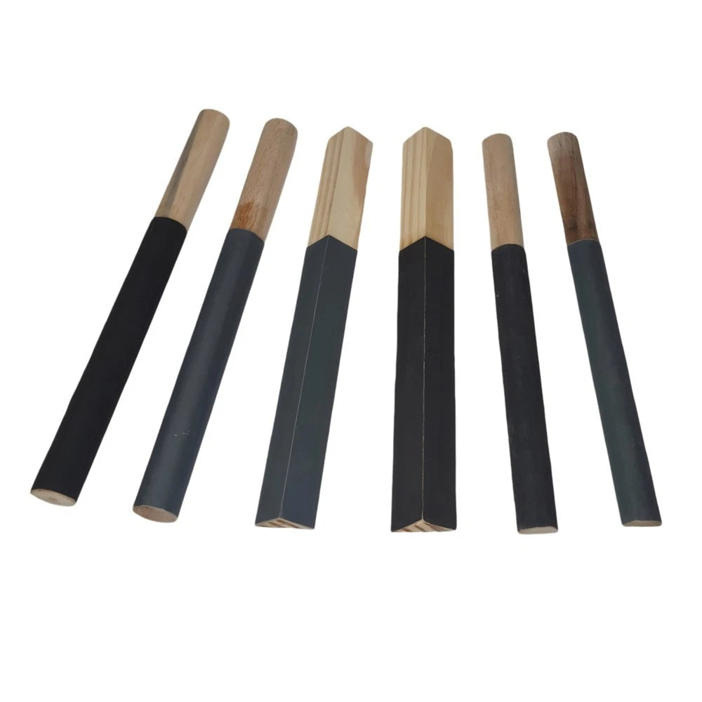 6 Pack Emery Sticks Half Round, Round, Triangle - Of Each Shape