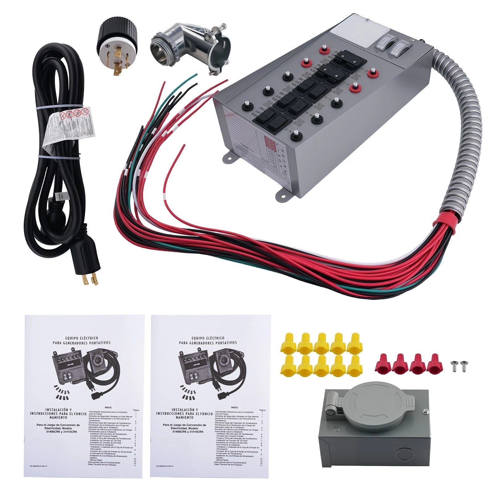 30a Manual Transfer Switch Kit 125/250V Single Phase 7500W 31410crk