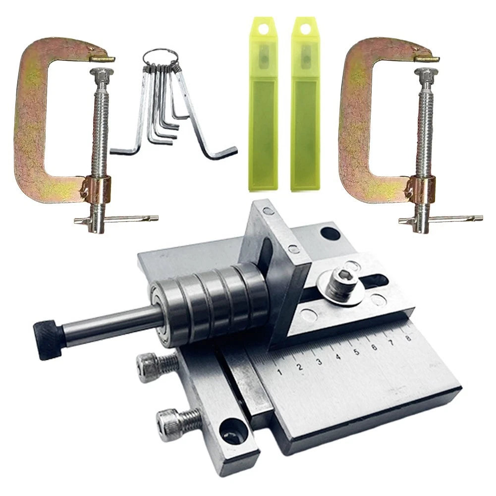 Leather Strap Cutter For Belts With Easy Blade Adjustment And G Clamps