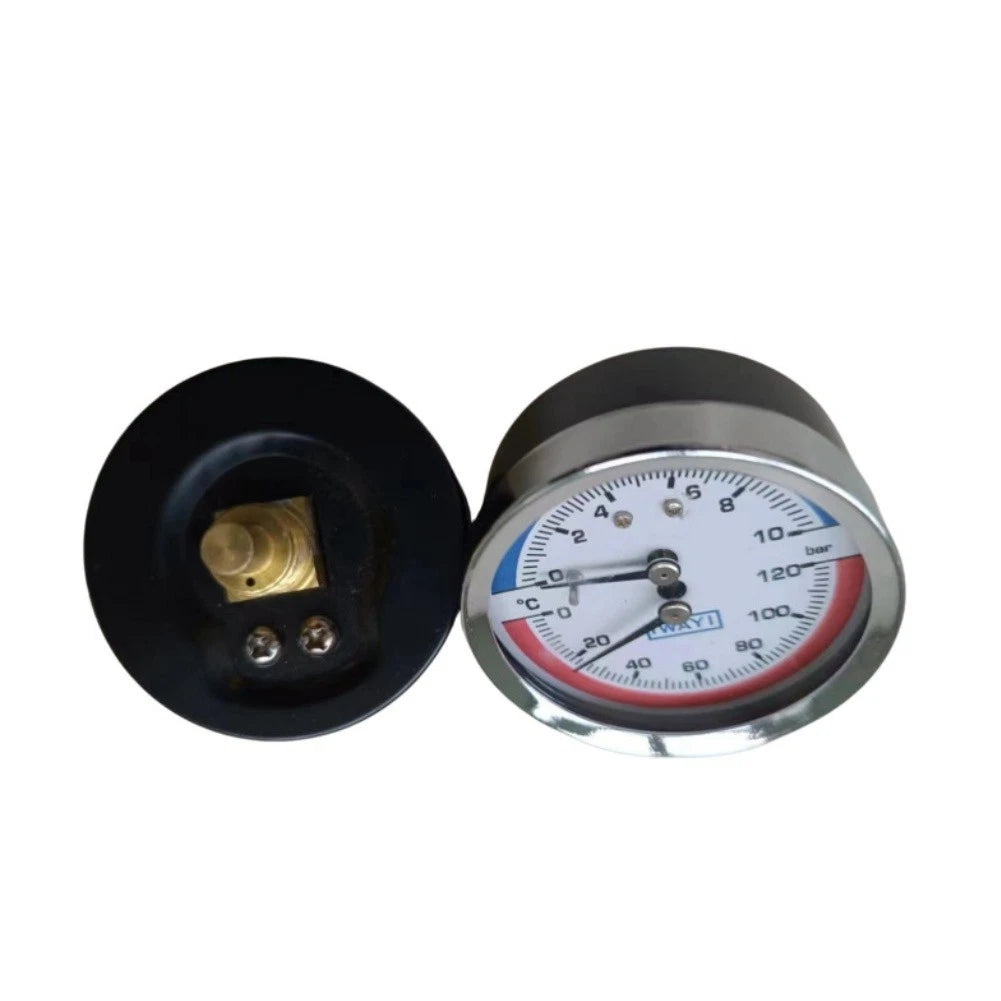 Pressure And Temperature Gauge For Floor Heating Systems With