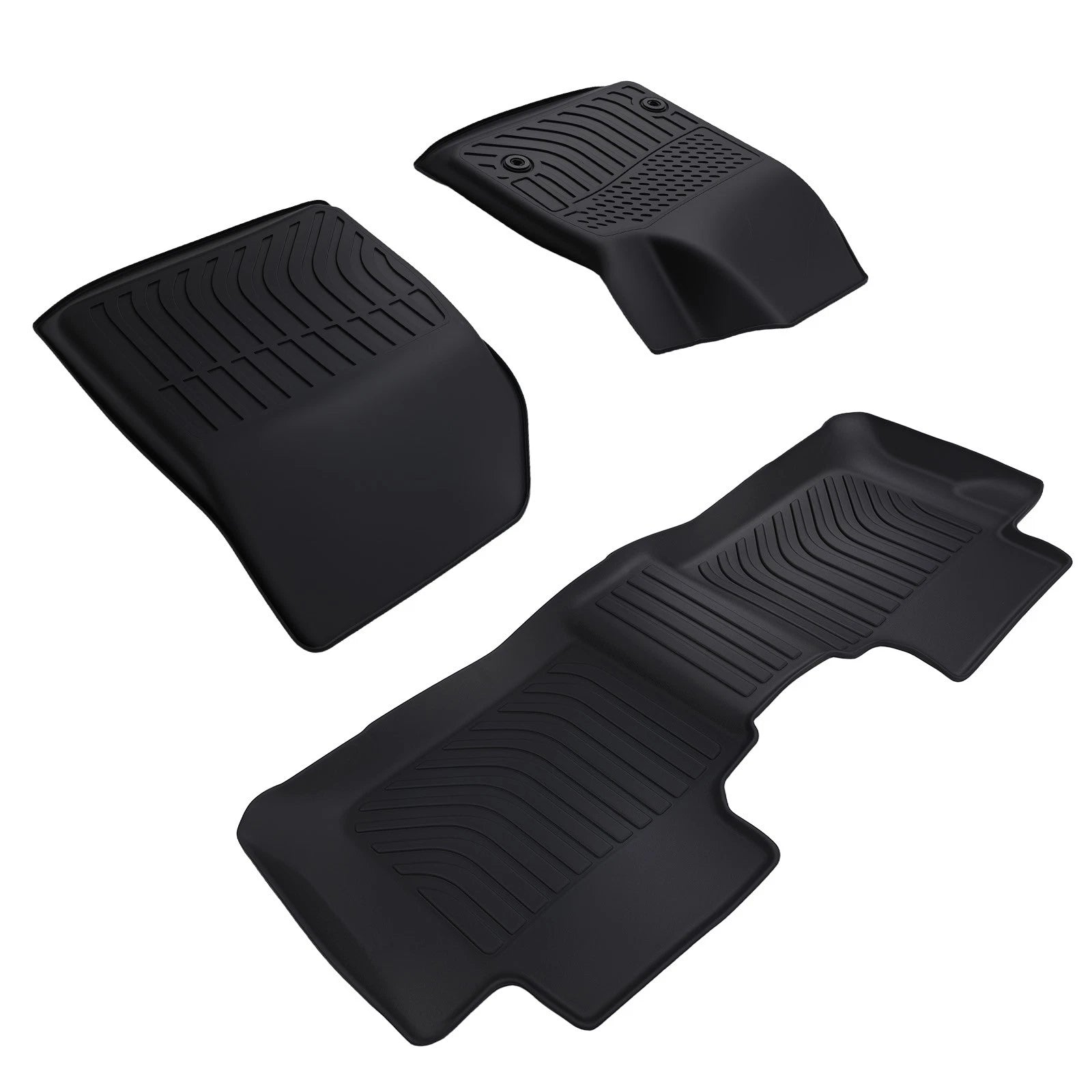 Floor Mats for Chevrolet Blazer 2019-2024 Black TPE All Weather Car Carpet