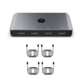 4 In 4 Out Shared Switch Adapter Kvm Splitter Switcher For Windows W/