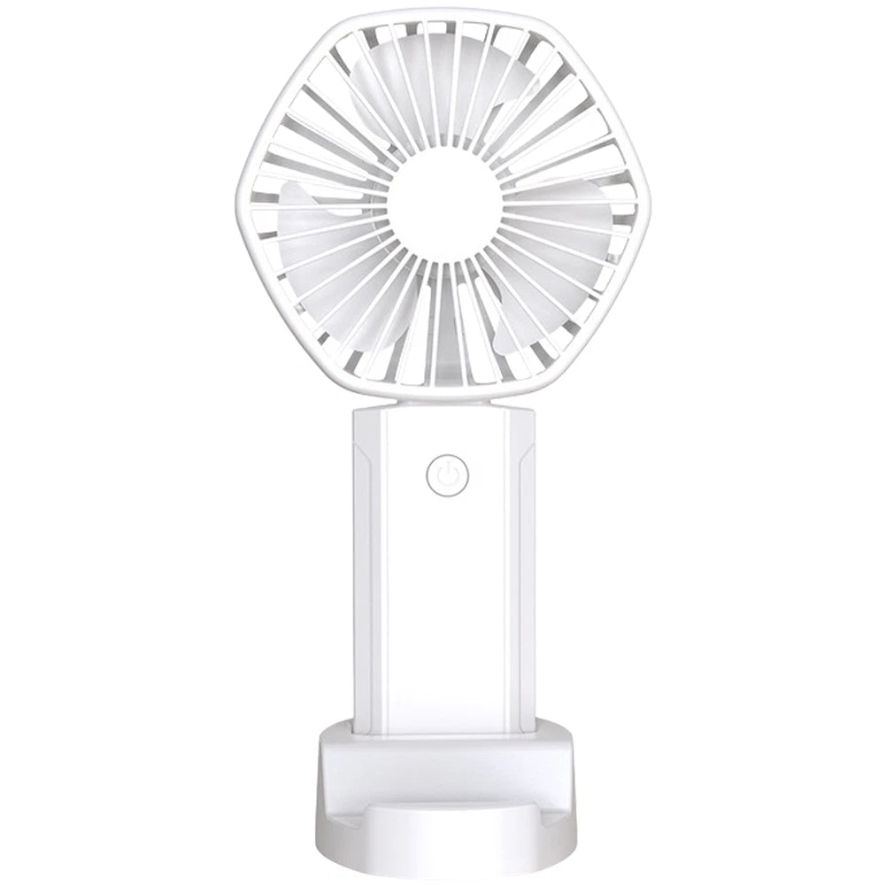 Usb Rechargeable Portable Handheld Fan 3 Wind Strengths 15x10x4cm Size