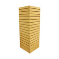 Revolving Slatwall Floor Display Rotating Cube Tower 4sided Retail
