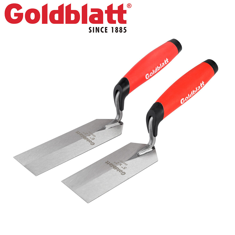 Goldblatt 2PIECES Industries Margin Trowel Set 6"X2" 5"X2" Masonry