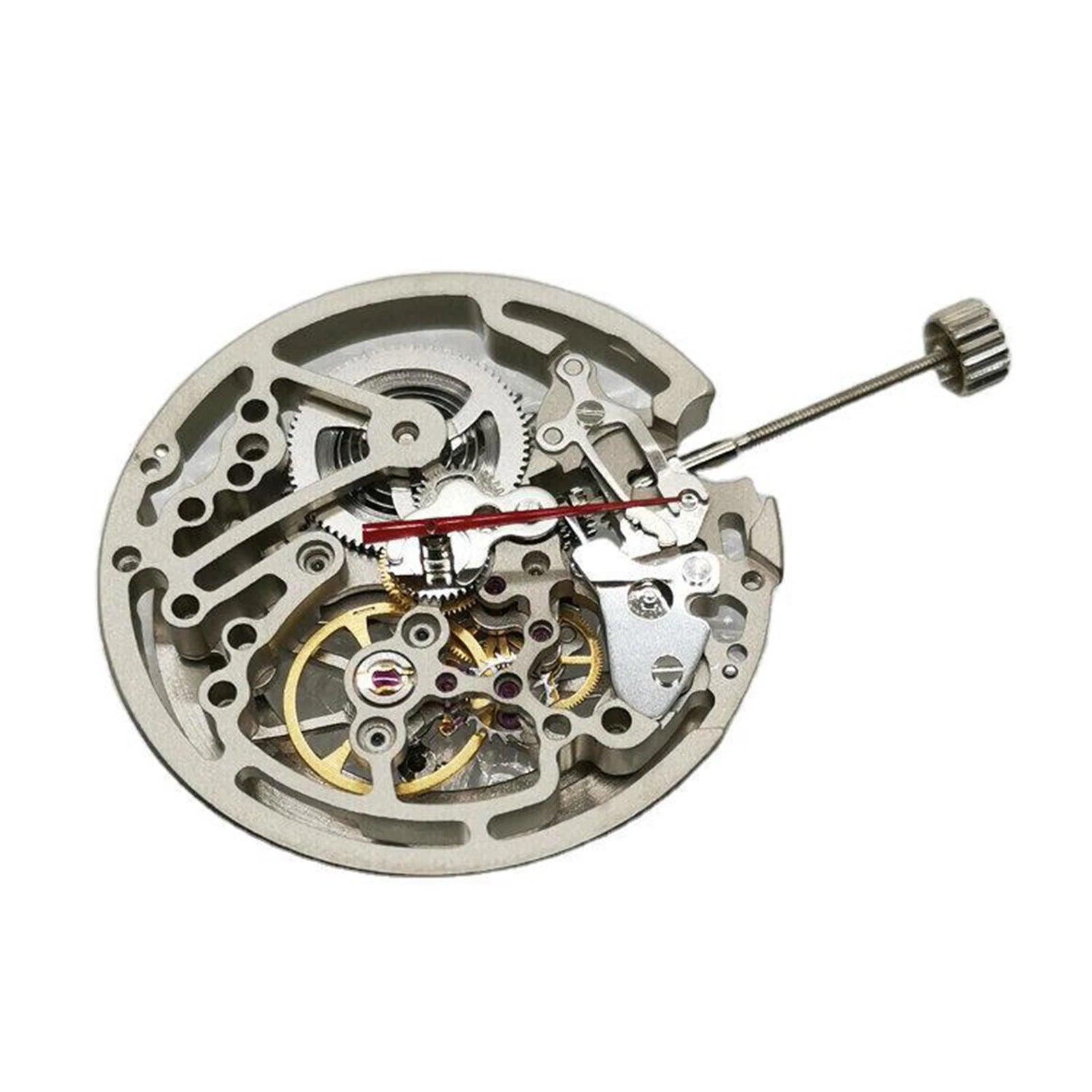Automatic Mechanical Skeleton Watch Movement Repair Parts For Seagull