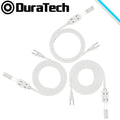 DuraTech 9FT 12 FT 15FT 3PC Extension Cord 3 Outlets 2-Prong Plugs 13A 16 Gauge
