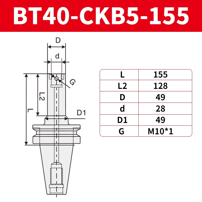 Ckb5 Ultra Long Heavy Large Boring Shank Bt40 Cnc Milling Machine