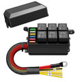 Automotive Fuse Block 12V 6 Way Relay Box Pre-wired | Built Supply Co