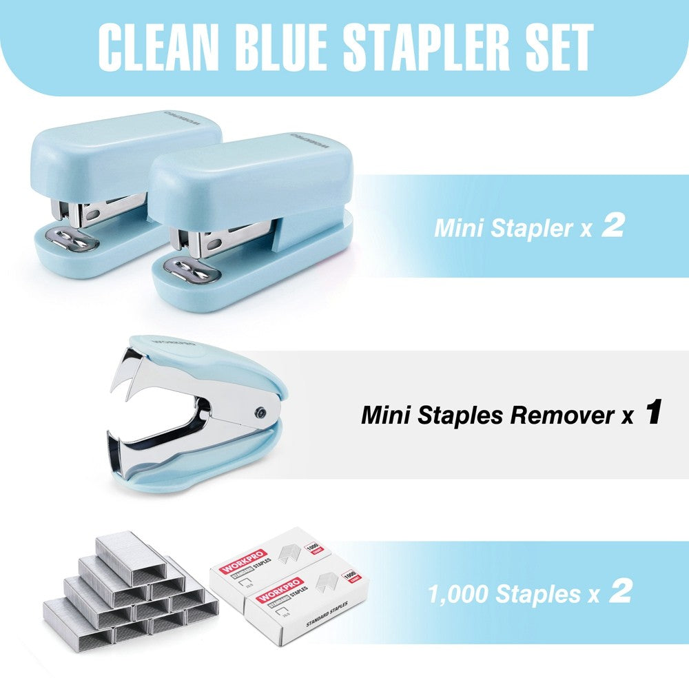 WORKPRO Mini Stapler Staple Remover Set by WORKPRO