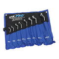US Pro Tools 8 Piece Double Offset Ring Spanner Wrench Set 6-22MM 75DE