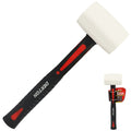 Dekton 16oz White Rubber Mallet - Fibreglass Handle by Dekton