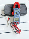Digital Multimeter Tester AC DC Volt Ohm Amp Clamp Meter Auto Range LCD 750V