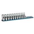 Capri Tools 3/8 in. Drive 12-Point Socket Set w. Rail - 8-19 mm, Metric, 24-Piece by Capri Tools