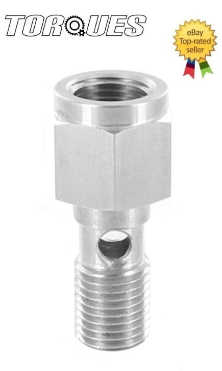 M10 x 1.25 Stainless Steel 20mm Banjo Bolt With 1/8" NPT Brake Light