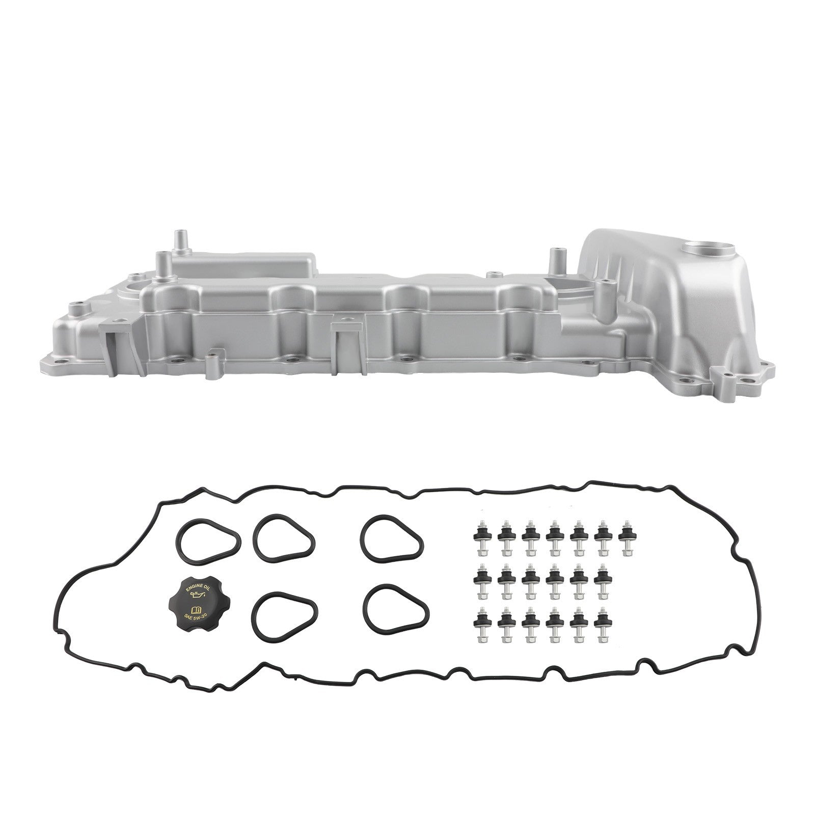Aluminum Valve Cover with Gasket for Chevrolet GMC Hummer Isuzu 3.5L