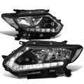 Fit 14-16 Rogue Black Housing Clear Side Led Drl | Built Supply Co