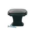 5 Pack Temple Square Brushed Oil-rubbed Bronze Cabinet Knob 1-7/32"
