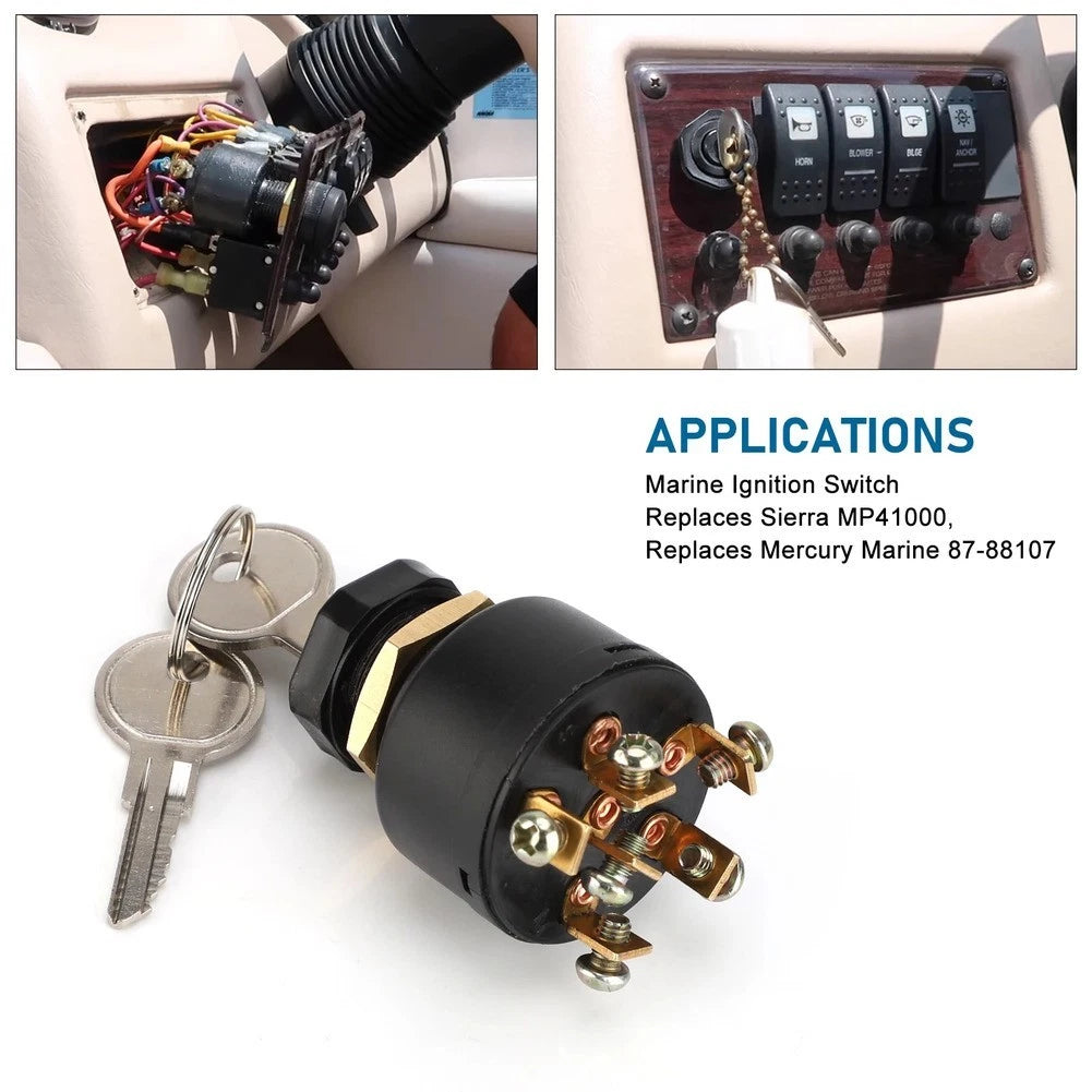 Boat Motor Motorcycle Lock Chrome-plated Brass Eliminate Potential